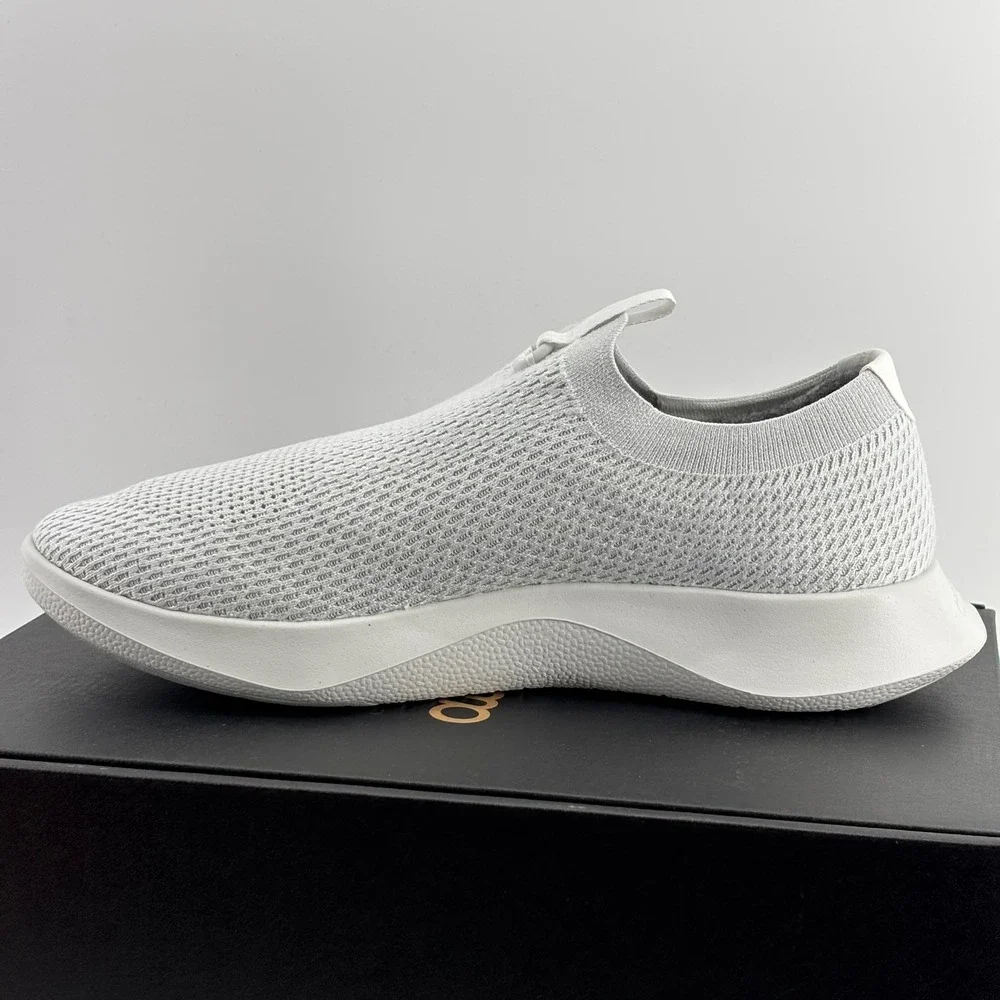Allbirds Tree Dasher Relay Mens 12 Blizzard White Slip On Running Shoes New